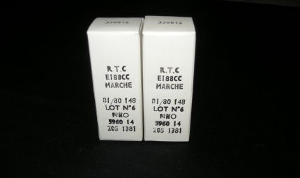 RTC E188CC French Label / Mullard - RTC