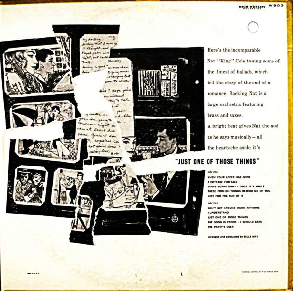 NAT KING COLE - Just One Of Those Things – Image 2
